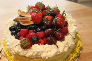 Fruit Topped Cake - Ine's Cakes