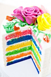 Rainbow Cake - Ine's Cakes | Eugene Bakery