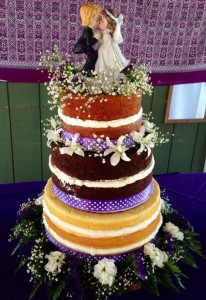 Ine's Cakes Naked Wedding Cake