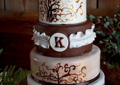 Ine's Cakes Eugene - 4 tiered wedding cake